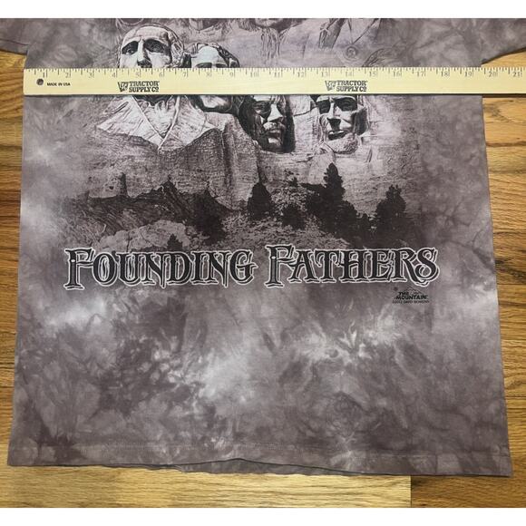 The Mountain T-Shirt The Original Founding Fathers Red Burgundy Tie Dyed M 2013 - Picture 8 of 9